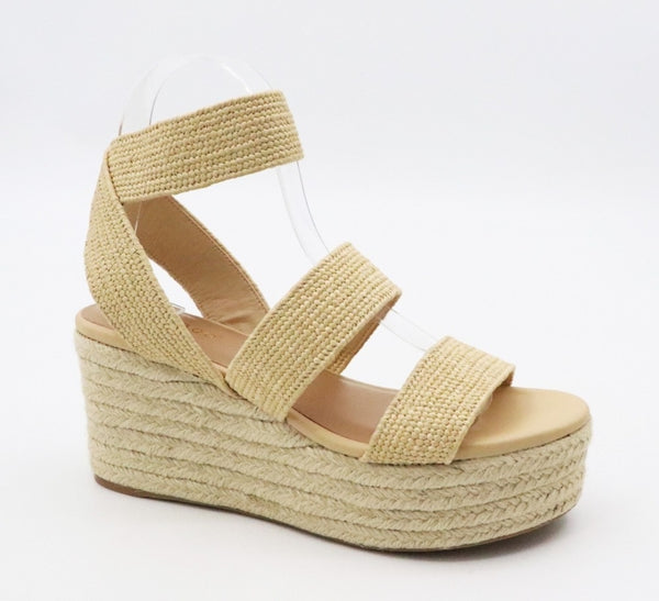 Boho nude wedge