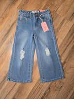 Girls wide leg jeans