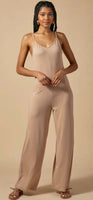 French Taupe Jumpsuit